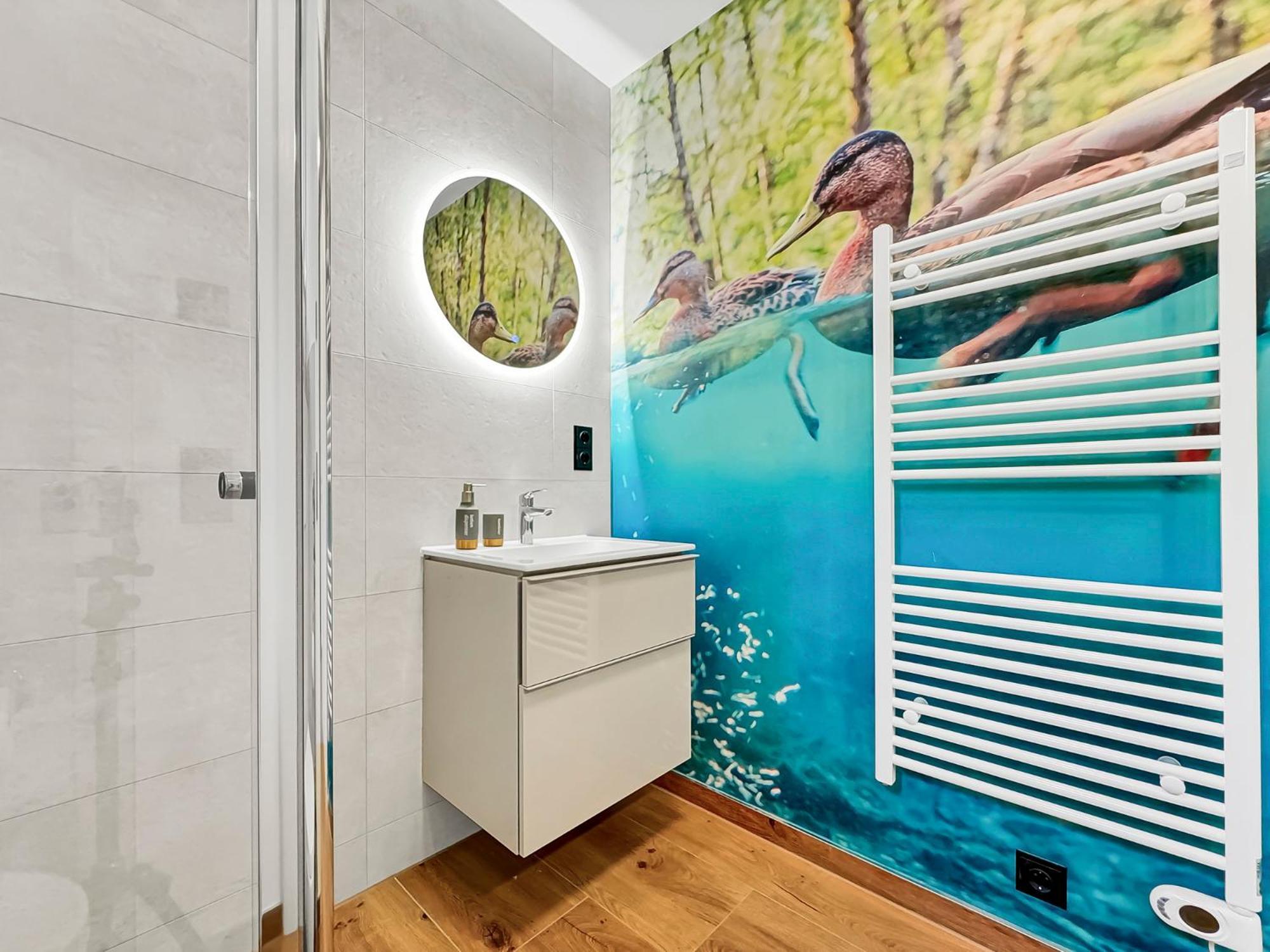Cblue: Seeblick, Kamin, Wallbox, Natur Bentwisch Luaran gambar