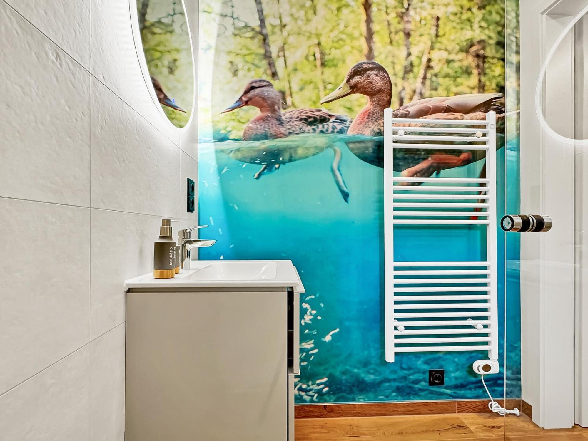 Cblue: Seeblick, Kamin, Wallbox, Natur Bentwisch Luaran gambar